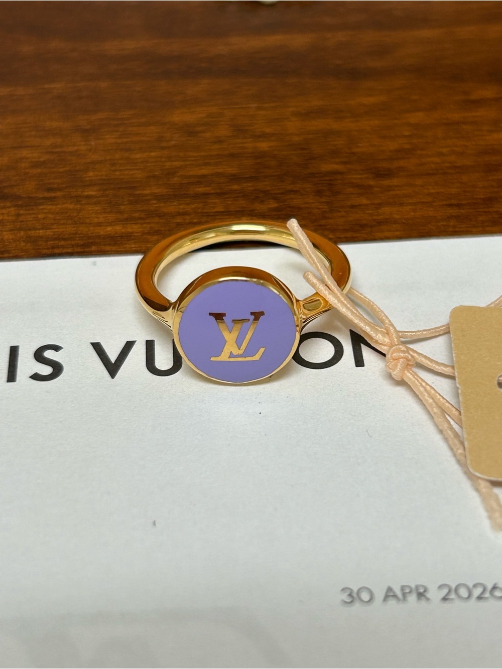 Louis Vuitton LV Confetti Ring Violet size M